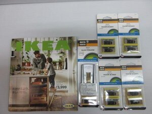 IKEA イケア 2016年 カタログ スクレーパー 刃付 替刃 6点 シール剥がし ガム剥がし等に ステッカー 剥し 塗装はがし ハガシ　剥がす 掃除