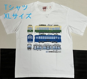 ユニクロ UT me!★長崎電気軌道 コラボレーションTシャツ(半袖)XLサイズ★限定・ゆめタウン夢彩都コラボTシャツ・UNIQLO