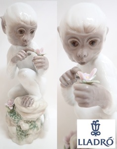 2236[TS]レア♪◆LLADRO/リヤドロ◆フィギュリン Zodiac Collection 『申 十二生肖系列』 陶器の置物