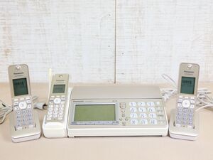 (OG-36) Panasonic パナソニック おたっくす パーソナルファックス KX-PD604DW 子機2台付 電話機 ※通電OK 動作未確認＠100(12)