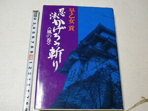 忍法かげろう斬り〈風の巻〉早乙女貢　年数の割にとても奇麗な本　単行本●送料185円