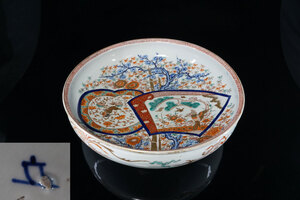 伊万里 色絵 大皿 大鉢 高さ12.4cm 直径43cm (FXNLJ1003