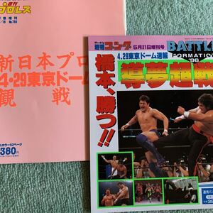 週刊ゴング　週刊プロレス 増刊号 1996 平成8年 4.29東京ドーム大会 高田延彦vs橋本真也 両誌比較　週プロ取材拒否の問題作