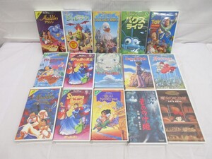 11Y055 【 中古品 】 ＶＨＳ Disney・ジブリ ビデオテープ まとめて１５本セット 現状渡し