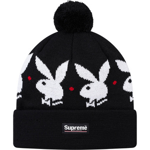 希少★新品本物【黒】★Playboy Beanie Box プレイボーイビーニー ボックス 正規店購入 シュプリーム レアモデル 入手困難 Supreme 2017A/W