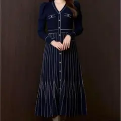 herlipto Suite Room Knit Long Dress