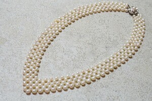 108 本真珠 パール ネックレス ヴィンテージ アクセサリー ペンダント 冠婚葬祭 首飾り 淡水真珠 淡水パール 装飾品