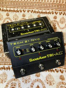 【中古】TECH21 SANSAMP TRI-A.C.　動作品　箱、マニュアル付き