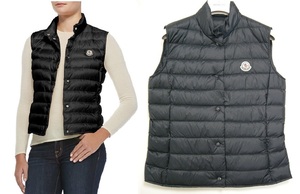 サイズ0■新品 本物保証■モンクレールLIANE/ライトダウンベスト/リアンヌDOWN VEST/ダウン ジレ/レディース/MONCLER/778 ダークネイビー系