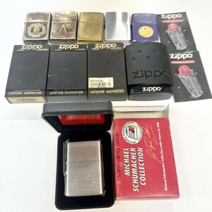 I209-0008 ZIPPO ジッポ まとめ売り 10点 SOLID TITANIUM ソリッドチタン 未開封あり 2001年製 フリット付き HARLEY-DAVIDSON