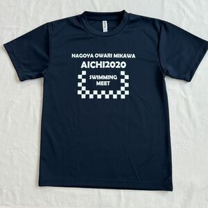 半袖Ｔシャツ　ネイビー　サイズＳ　NAGOYA　OWARI　MIKAWA　AICHI2020　SWIMMING　MEET