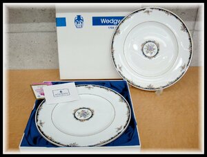 【箱付2枚セット】 64405ST 未使用 WEDGEWOOD ウェッジウッド OSBORNE オズボーン 27.5cm ディナー プレート 皿 ボーンチャイナ BONE CHINA