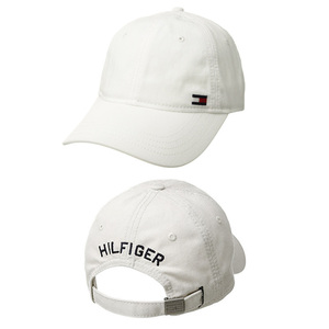 ★新品★TOMMY HILFIGER/トミーヒルフィガー★DAD HAT BILLY CORNER FLAG CAP★WHITE★キャップ 帽子 白 ユニセックス★6942926