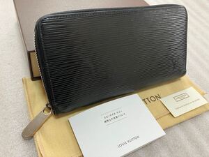 1円〜 LOUIS VUITTON ルイヴィトン エピ ジッピーウォレット 長財布 M61857 ラウンドファスナー ノワール ブラック 黒 メンズ レディース