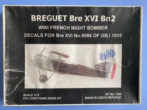 ブレゲー　Bre XVIXVI Bn2　夜間爆撃機　1/72 RVHPモデル　高品位レジンキット　％R1