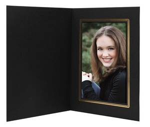 【中古】Black/Gold Cardboard Photo Folder 4x6 - Pack of 100 by shopwise [並行輸入品