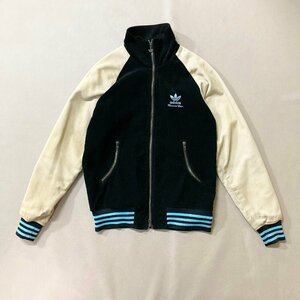 ★vintage adidas Tournament Edition アディダス コーデュロイジャケット アウター メンズ M ブラック ベージュ トレフォイル 0.71kg★