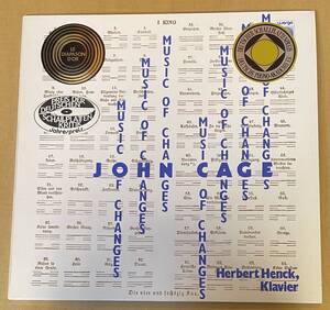 LP JOHN CAGE Music of Changes wergo ジョン・ケージ