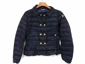 1円 MONCLER モンクレール ナイロン100％ ダウンジャケット アウター 上着 サイズ 3 洋服 レディース ネイビー系 FC4634