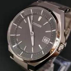 極美品　稼働品　CITIZEN　シチズン　アテッサ　ブラック　シルバー　ソーラー