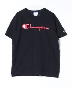 「Champion」 半袖Tシャツ LARGE ブラック メンズ