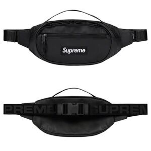 【新品 黒 23AW Leather Waist Bag】 supreme 23fw レザー shoulder backpack duffle tote utility pouch north face expedition wallet