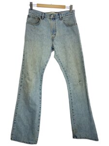 Levi’s◆00s/メキシコ製/ブーツカットパンツ/31/コットン/ブルー/無地