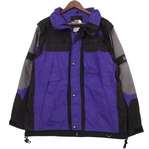 THE NORTH FACE ノースフェイス EXTREME GEAR エクストリームギア マウンテンパーカー デタッチャブル ブルー (メンズ L) 中古 古着 A0381