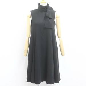 ITFADPTQUC47 即決 本物 FOXEY フォクシー 43167 DRESS ELIZA ドレス エリザ ブラック ワンピース レディース サイズ38 ポリエステル