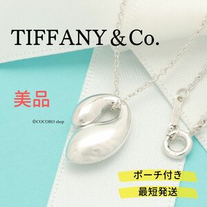 【美品】ティファニー TIFFANY＆Co. ダブル ティアドロップ エルサペレッティ ネックレス AG925