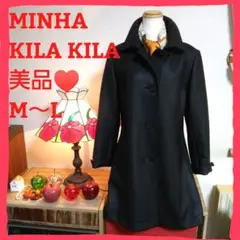 美品♥️MINHA KILA KILA ミーニャキラキラ 黒 コート M～L