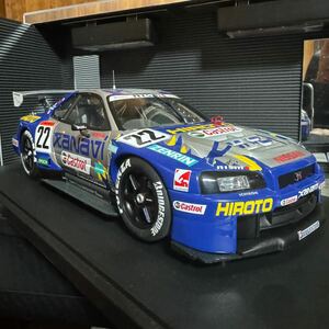 未展示品 オートアート 1/18 XANAVI HIROTO GTR (R34)