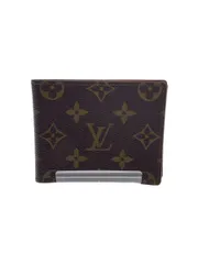 LOUIS VUITTON ポルト・ビエ・9カルト・クレディ_モノグラム・キャンバス_BRW PVC ブラウン レディース