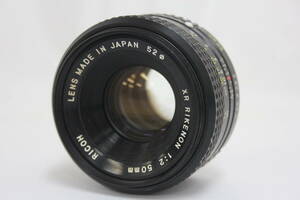 【返品保証】 【和製ズミクロン】リコー Ricoh XR RIKENON 50mm F2 レンズ v5665