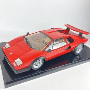 BQ401 デアゴスティーニ 1/8 ランボルギーニ カウンタック LP500S 完成品 台座付属 ミニカー 模型 同梱不可