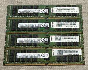 ★SAMSUNG メモリ★32GB 2Rx4 PC4-2400T-RA1-12-DC0 ★32GBx4枚セット 計128GB