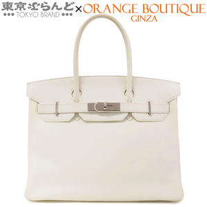 101761098 エルメス HERMES バーキン 30 □M刻印 ホワイト 白 シルバー金具 トリヨン ハンドバッグ レディース