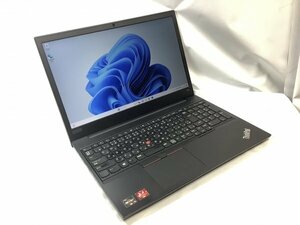 お宝アキバ/中古14日保証 Wi-Fi カメラ AC付 充電100％8h ThinkPad E595 15.6型 11P64 Ryzen5 3500U 大容量メモリ16 SSD256 梱100 小9632