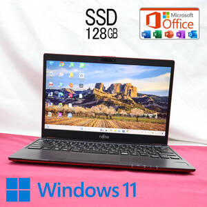 ★美品 SSD128GB★FMV LIFEBOOK C0700B Webカメラ Bluetooth 高解像度 Celeron 3865U Win11 MS Office 中古品 ノートパソコン★P82987