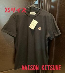 新品　メゾンキツネ Tシャツ　ブラック　XSサイズ　黒　フォックス　男女兼用　ブラック　ユニセックス