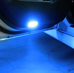 ◆高硬度LEDブルーライト◆ カーテシライト 2個セット ドアライト 自動車 パーツ レクサス トヨタ 日産 スバル ウェルカムランプ