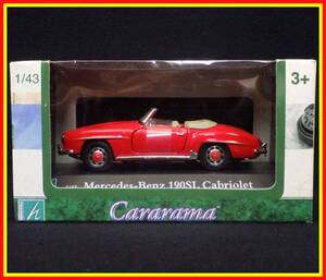 李832 未使用 長期保管品 Cararama カララマ 1/43 メルセデス ベンツ 190SL カブリオレ