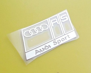 色んな所に貼り付け出来る　　〇〇〇〇　Audi Sport RS　　アルミ　ステッカー