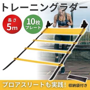 トレーニング ラダー 5ｍ スポーツ 運動 用品 基礎 瞬発力 下半身強化 練習 サッカー 陸上 野球 部活 フィットネス エクササイズ 体幹 