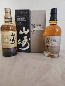 SUNTORY サントリー 山崎 12年 100周年記念 蒸溜所ラベル 富士御殿場蒸溜所 　富士　2本セット　未開封