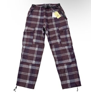 24AW【タグ付・新品・定価19,800円】GRAMICCI WOOL CARGO PANT ウールカーゴパンツ L BURLY PLAID G4FM-P130 グラミチ