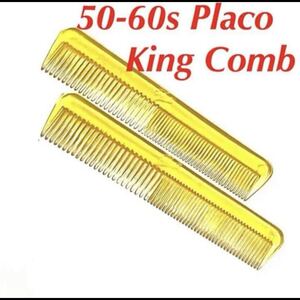 50-60s Placo ビンテージ コーム ロカビリー 矢沢永吉 キャロル Placo King Comb DEAD STOCK 黄色 ACE ピンクドラゴン クリームソーダ