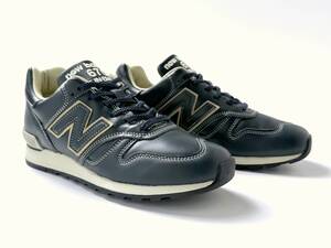 フルグレイン オールレザー UK製 New Balance M670NVY US6.5 24.5cm ネイビー 中古 限定 NB 紺 スニーカー M1300 イギリス英国製