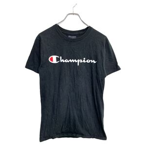 Champion 半袖 プリント Tシャツ Sサイズ チャンピオン ブラック ロゴ 古着卸 アメリカ仕入 t2409-4222