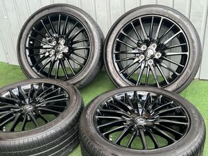 レクサスLS460 LS600H BBS RV748 19インチホイール／2022年FALKENタイヤ (19x8J +35) PCD:120 X-LINE Fスポーツ タイヤのネジ山が60%